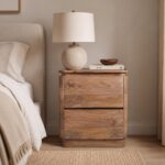Akhila 2 Drawer Accent Table in Natural - Image 2