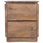 Akhila 2 Drawer Accent Table in Natural - Image 4