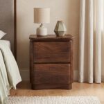 Akhila 2 Drawer Accent Table in Walnut - Image 2
