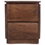 Akhila 2 Drawer Accent Table in Walnut - Image 4