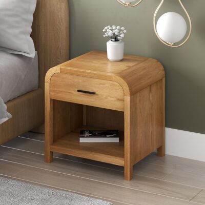 Alternative view of Bowman 1 Drawer Accent Table in Natural