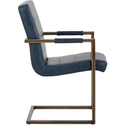 Alternative view of Jafar Dining Armchair - Vintage Blue