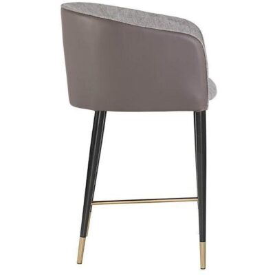 Alternative view of Asher Dining Armchair - Flint Grey / Napa Taupe