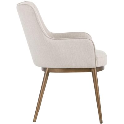 Alternative view of Franklin Dining Armchair - Beige Linen