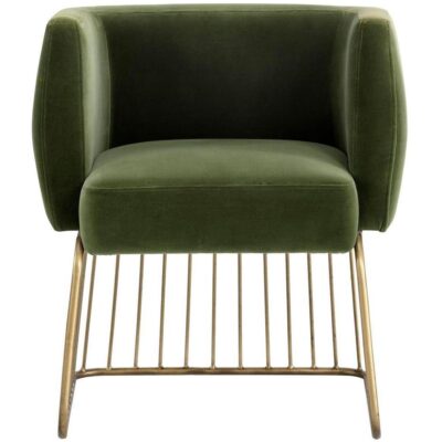 Alternative view of Gala Dining Armchair - Forest Green