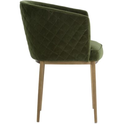 Alternative view of Cornella Dining Armchair - Forest Green