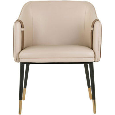 Alternative view of Carter Dining Armchair - Napa Beige / Napa Tan