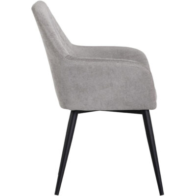 Alternative view of Jayna Dining Armchair - Black - Polo Club Stone