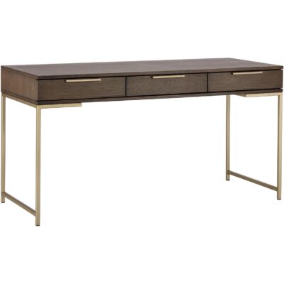Alternative view of Rebel Desk - Gold - Raw Umber