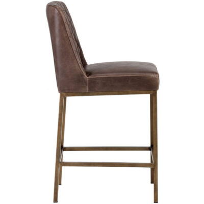 Alternative view of Leighland Counter Stool - Havana Dark Brown
