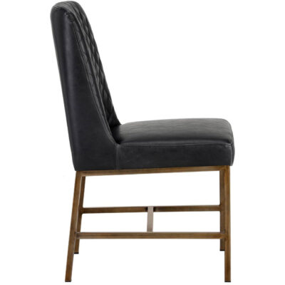 Alternative view of Leighland Dining Chair - Coal Black