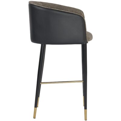 Alternative view of Asher Barstool - Sparrow Grey / Napa Black