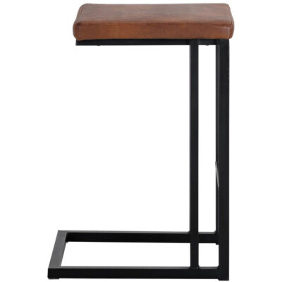 Alternative view of Boone Counter Stool - Black - Bravo Cognac
