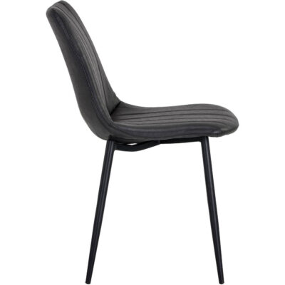 Alternative view of Drew Dining Chair - Black - Bravo Portabella