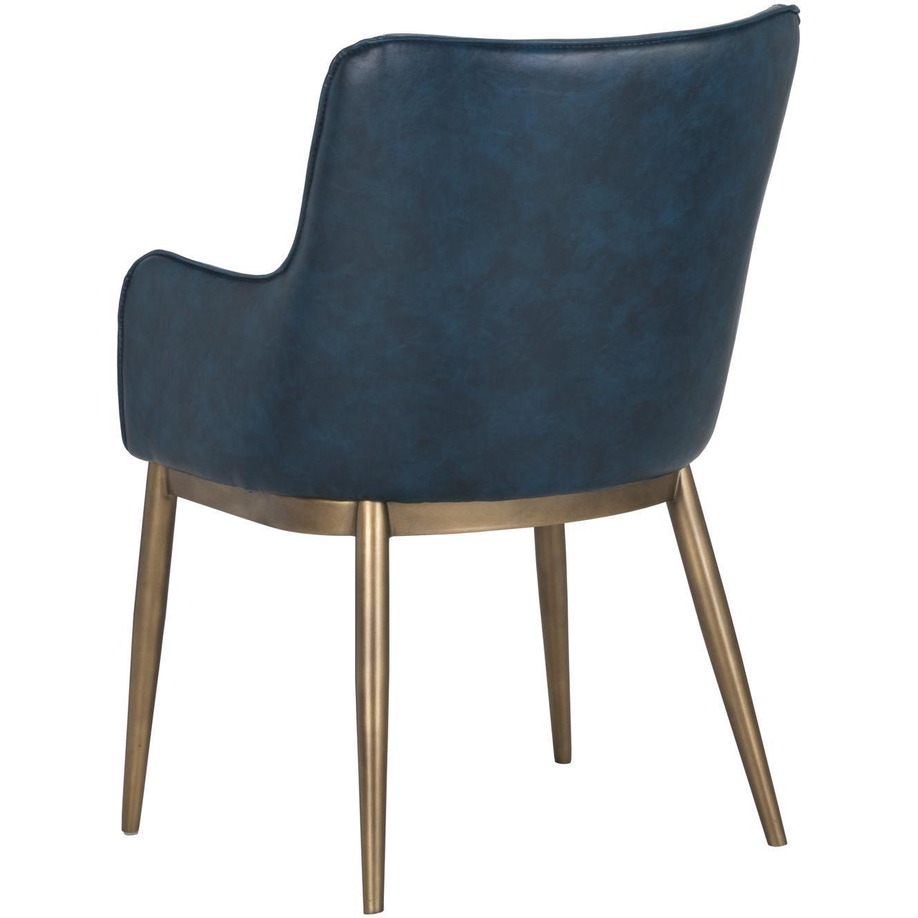 Franklin Dining Armchair - Vintage Blue - Image 3
