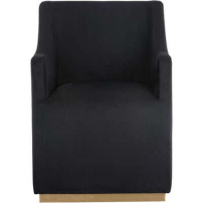 Alternative view of Zane Wheeled Lounge Chair - Abbington Black