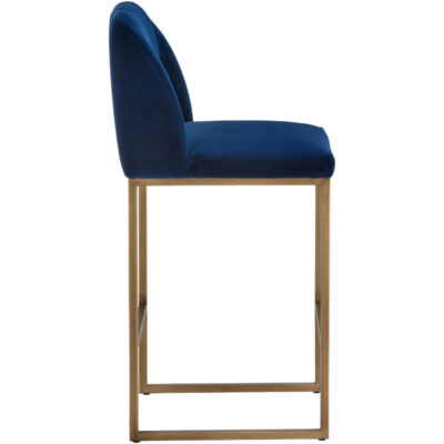 Alternative view of Nevin Counter Stool - Sapphire Blue
