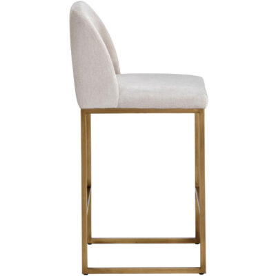 Alternative view of Nevin Counter Stool - Polo Club Muslin