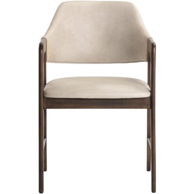Alternative view of Milton Dining Armchair - Smoke Acacia - Bravo Cream