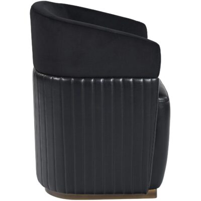 Alternative view of Genval Wheeled Lounge Chair - Abbington Black / Cantina Black