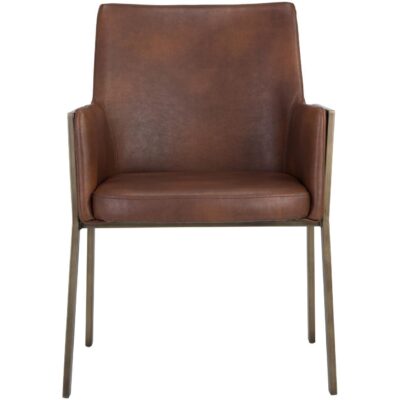 Alternative view of Bernadette Dining Armchair - Bravo Cognac