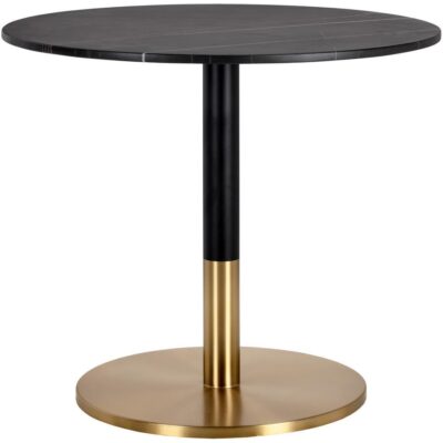 Alternative view of Massie Bistro Table - Black Marble - 35.5"