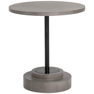 Alternative view of Marlowe Bistro Table - Black - Grey - 27.5"