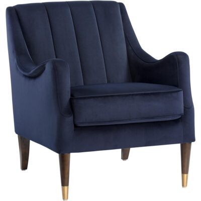 Patrice Lounge Chair - Abbington Navy