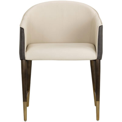 Alternative view of Kylin Dining Armchair - Dillon Cream / Bravo Ash