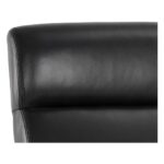 Collin Office Chair - Brown - Cortina Black Leather - Image 13