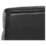 Collin Office Chair - Brown - Cortina Black Leather - Image 16