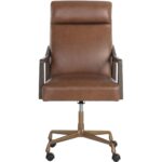 Collin Office Chair - Brown - Shalimar Tobacco Leather - Image 4