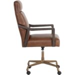 Collin Office Chair - Brown - Shalimar Tobacco Leather - Image 6