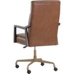 Collin Office Chair - Brown - Shalimar Tobacco Leather - Image 7