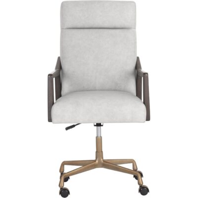 Alternative view of Collin Office Chair - Brown - Saloon Light Grey Leather