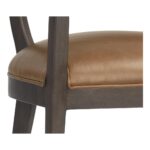 Brylea Dining Armchair - Brown - Shalimar Tobacco Leather - Image 11