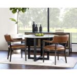 Brylea Dining Armchair - Brown - Shalimar Tobacco Leather - Image 18