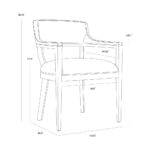 Brylea Dining Armchair - Brown - Shalimar Tobacco Leather - Image 19
