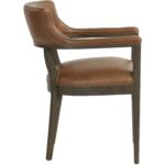 Brylea Dining Armchair - Brown - Shalimar Tobacco Leather - Image 5