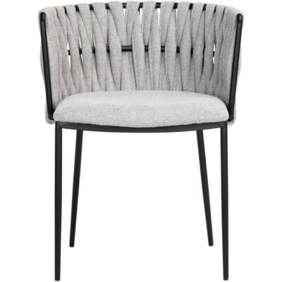 Alternative view of Sarai Dining Armchair - Belfast Heather Grey