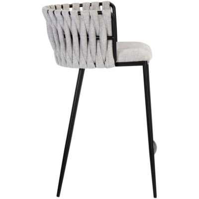 Alternative view of Sarai Counter Stool - Belfast Heather Grey