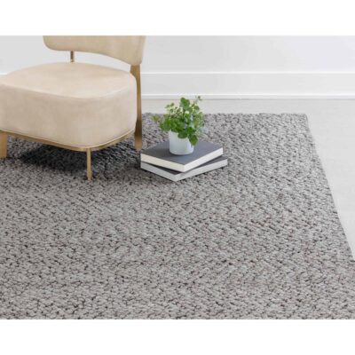 Alternative view of Umea Hand-Woven Rug - Silver - 5' X 8'