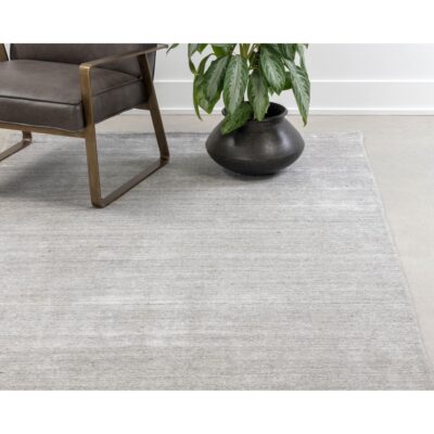 Alternative view of Alaska Hand-Loomed Rug - Grey / Ivory - 5' X 8'