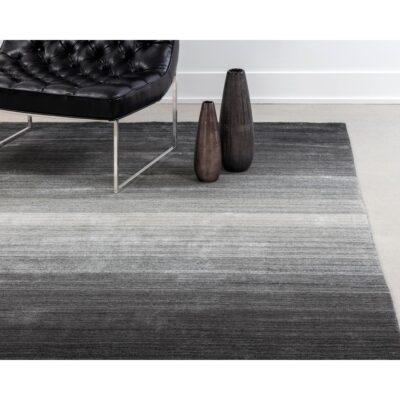 Alternative view of Lagos Hand-Loomed Rug - Grey - 5' X 8'