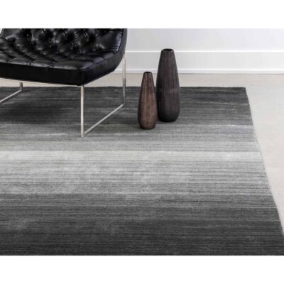 Alternative view of Lagos Hand-Loomed Rug - Grey - 9' X 12'