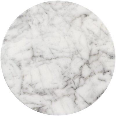 Alternative view of Lucida End Table - Marble Look - White