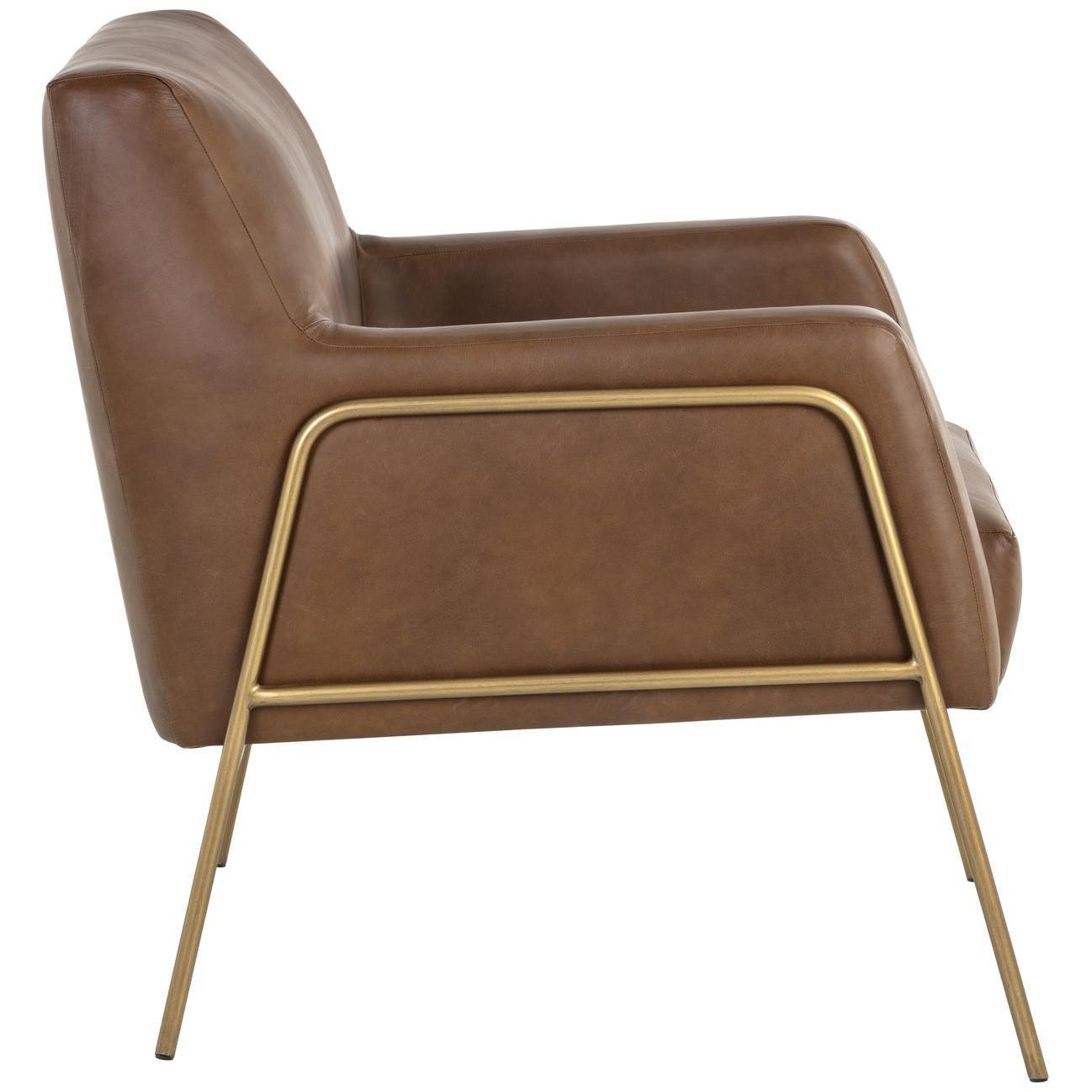 Cybil Lounge Chair - Vintage Caramel Leather - Image 3