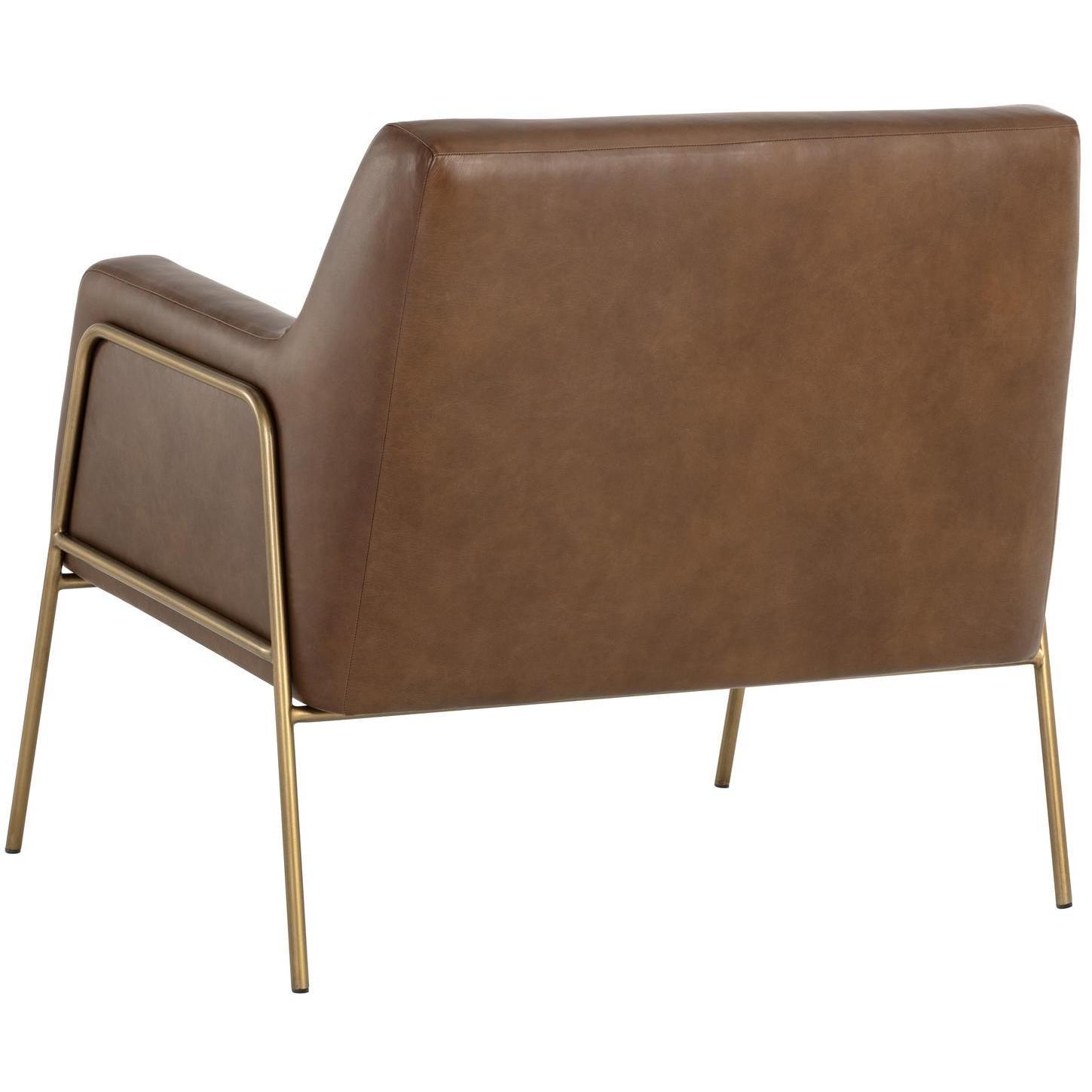 Cybil Lounge Chair - Vintage Caramel Leather - Image 4