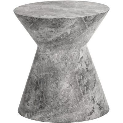 Alternative view of Astley End Table - Marble Look - Grey