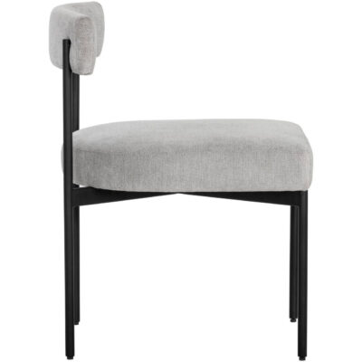 Alternative view of Seneca Dining Chair - Black - Polo Club Stone